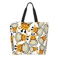 thumbnail image 1 of Fotbe Giraffes Head Bolsa Tote Estética de Lona con Estampado para Mujer - Bolsa Reutilizable de Hombro Casual para Vacaciones, Compras, Trabajo y Gimnasio, 1 of 8
