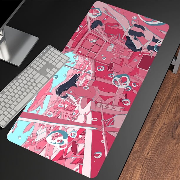 Alfombrillas de ratón para juegos, alfombrilla grande de goma antideslizante para teclado qiuyongming unisex