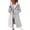 01-Gray, variant on MaFYtyTPR Women's Fuzzy Fleece Long Coat Zip Up Hooded Casual Winter Outerwear with Pockets 01-Army Green L