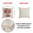 thumbnail image 3 of NSESSHome Valentine’s Day Throw Pillow Case Decorations, Valentine Linen Cushion Cover 18 x 18 Inches Heart Love Gift Decor for Sofa Couch, 3 of 4
