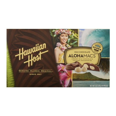 Hawaiian Host Original Chocolate Covered Macadamia Nuts Box 5 oz