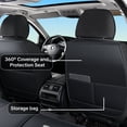 thumbnail image 5 of Fit for Ford Mustang mach-e 2022, Wear-Resistant Faux Leather 5 Piece Full Set Anti-Slip Lining Refresh Car Interior, Black and Gray Car Seat Covers, The GT model is not suitable, 5 of 9