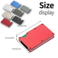 thumbnail image 6 of Notus Metal Wallet for Men Aluminum Credit Card Holde Minimalist Slim Wallet RFID Blocking Card Holder Money Clip Smart Wallet Red, 6 of 7