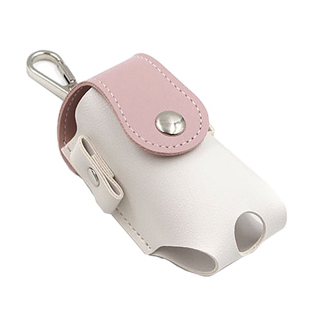 Eigraketly Mini bolsa de golf PU cuero bola Tees soporte bolsa entrenamiento práctica cintura cinturón hebilla organización transporte Golf Rosa Blanco Eigraketly OD023266-03