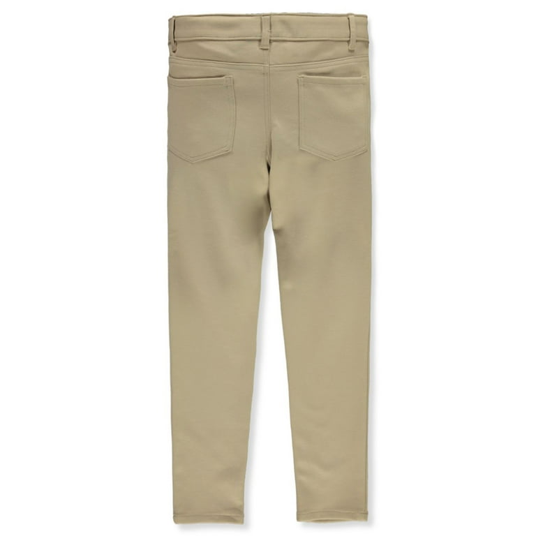 Girls khaki jeggings hot sale