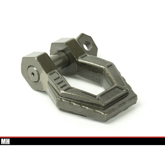 Monster Hooks Tow Bar Mounting Shackle MHSH34C Provides 3/4 Inch Lift; Clear Powder Coated; Forged 4140 Heat Treated Steel