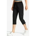 thumbnail image 3 of Rosvigor Womens Cargo Capris Lightweight Hiking Pants Outdoor Athletic Quick Dry Travel Pants with Pockets, 3 of 8
