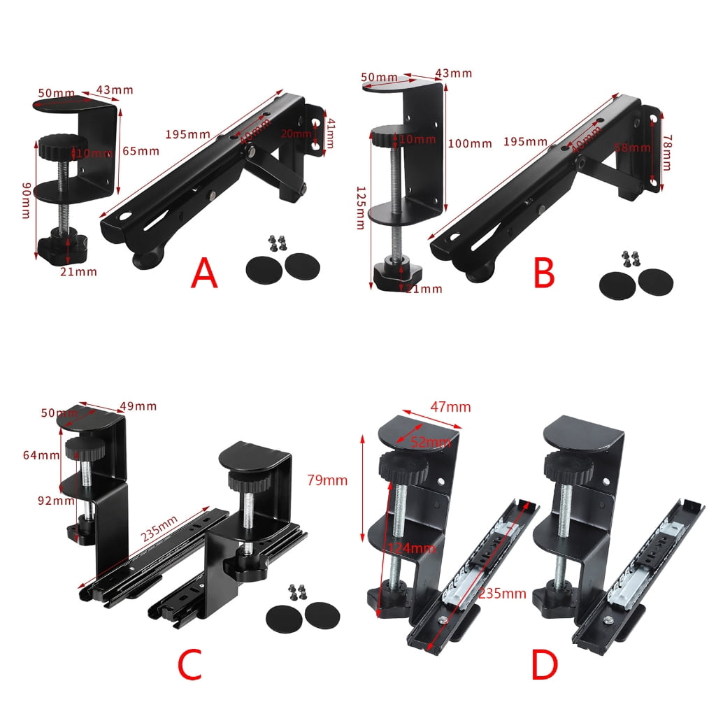 TIERPOP Professional Desktop Keyboard Tray Computer Desk Extender Desktop Extension Board Simple Install