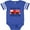 Football Blue and White, variant on Inktastic Grandpa's Little Firefighter Boys Baby Bodysuit
