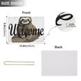 thumbnail image 2 of Sloth Wood Welcome Sign for Front Door Porch Wreath Door Sign Home Decoration Rustic Farmhouse Style, 2 of 5