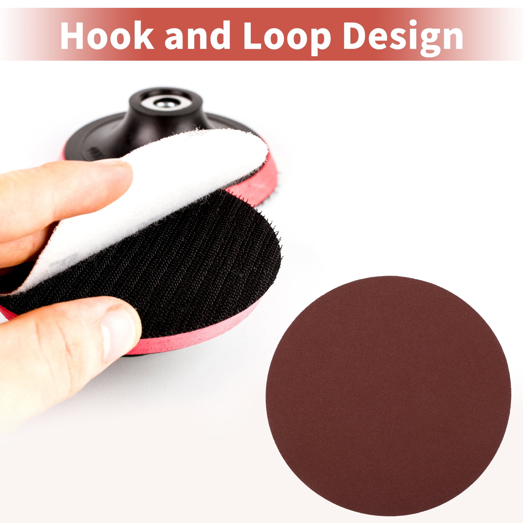 Unique Bargains 8 Inch Round Hook and Loop Sandpaper Discs Sanding Use 100 Grit