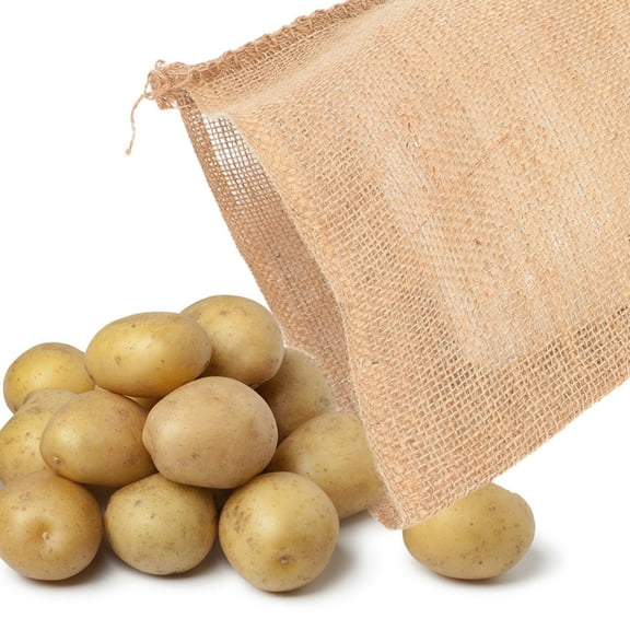 FRCOLOR  BBQ Party Potato Bags Lightweight Burlap Sack Reusable Jute