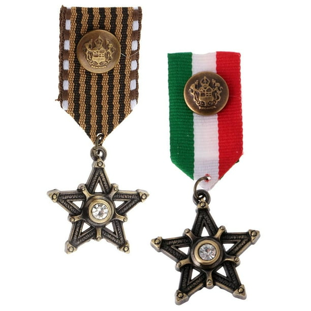 10 piezas 5 cm solapa palo pin sombrero bufanda insignia broche para Multicolor Zulema Broche de medalla de la vendimia