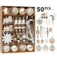 thumbnail image 3 of Juego de adornos de esferas de árbol de Navidad, diseño clásico de tren, adornos para colgar, decoración de árbol de Navidad, 3 of 5
