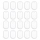 thumbnail image 1 of Uxcell 20 Pcs Moldes Ovalados de Resina para Llaveros, Kit de Moldes de Epoxi de Silicona con Agujero para Colgantes de Llaveros y Joyería, 1 of 5
