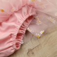 thumbnail image 6 of IBTOM CASTLE Baby Girls 1st Birthday Outfit Cake Smash Floral Lace Romper + Tutu Skirt + Bow Headband Princess Dress Photo Shoot Clothes 12-18 Months Pink & Daisy, 6 of 8