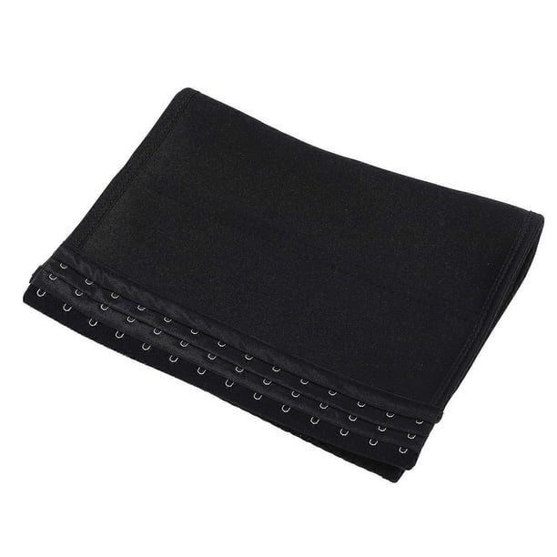 Waist Trainer Corset Shapewear Tummy Control 3 Row Hook Black Mesh Body Shaper Belly Band Wrap Waist Cincher for Postpartum Women