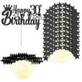 thumbnail image 1 of Decoración de pastel para hombre y mujer de 30 cumpleaños, decoración de pastel con estrellas negras de 30 cumpleaños, decoración de pastel con estrellas, adorno para pastel, adornos para pastel para, 1 of 5