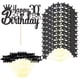 thumbnail image 1 of Decoración de pastel para hombre y mujer de 30 cumpleaños, decoración de pastel con estrellas negras de 30 cumpleaños, decoración de pastel con estrellas, adorno para pastel, adornos para pastel para, 1 of 5