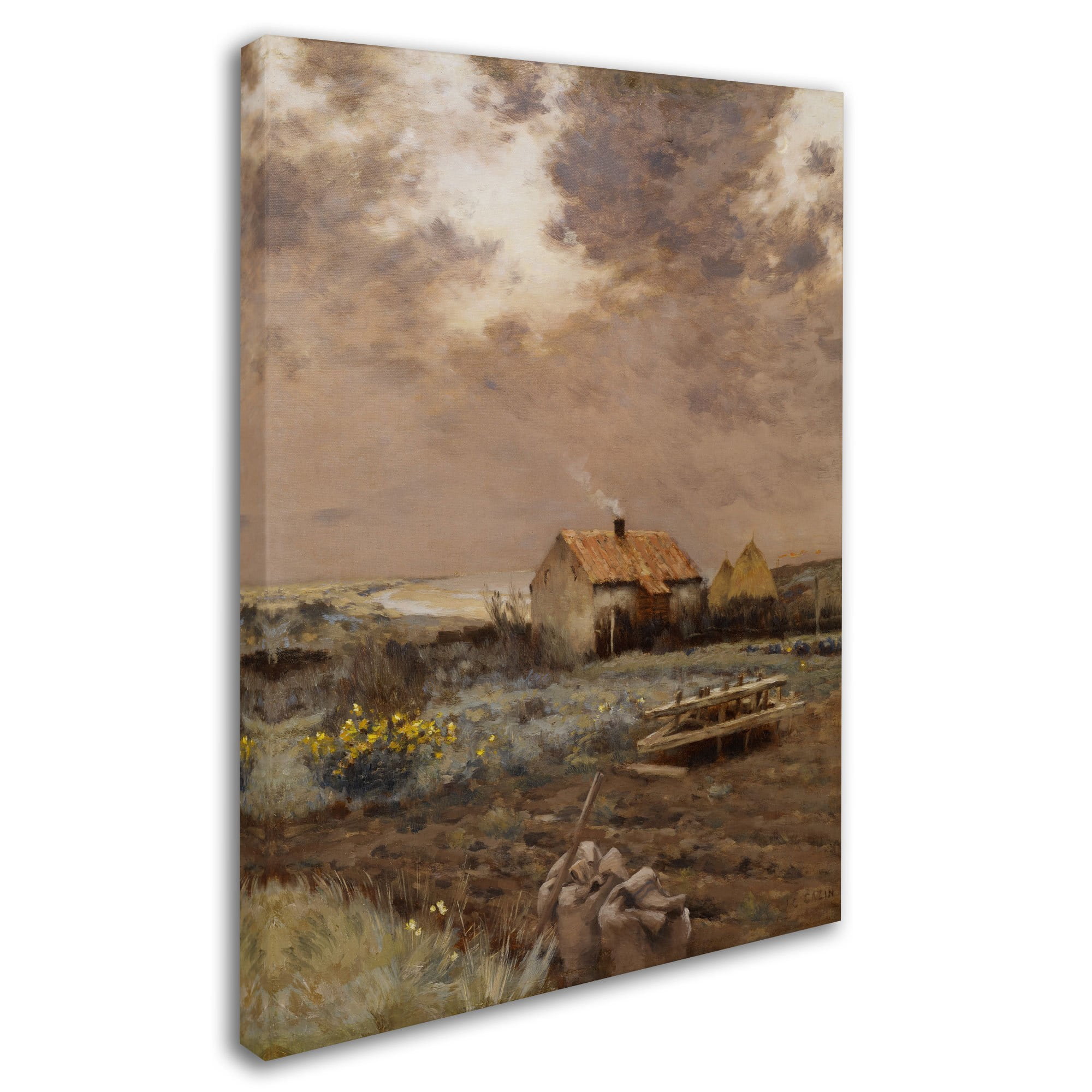 Trademark Fine Art "Landscape 1880" Canvas Art by Jean Cazin