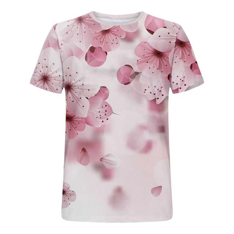 ZCFZJW Summer Shirts for Men Regular Fit Casual Short Sleeve Round