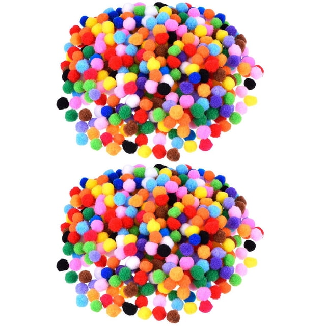 500pcs Crafts Pommon Pommuffy Pommufy Pompons Accesorios de ropa Diy Materiales hechos a mano