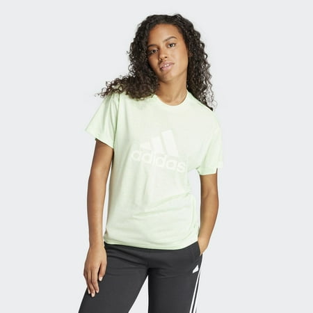 Women's adidas Future Icons Winners 3.0 Tee Color: Semi Green Spark Size: X SMALL