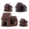 thumbnail image 1 of Aquarium House Small Ceramic 4PCS Fish Tank Decorations Aquarium Landscape, 1 of 10
