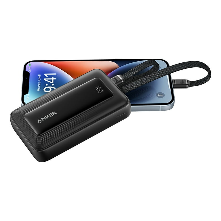 Anker Zolo Power Bank 10K 30W Built-In USB-C Cable