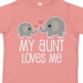 thumbnail image 4 of Inktastic My Aunt Loves Me Niece Nephew Elephant Boys or Girls Toddler T-Shirt, 4 of 5