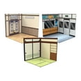 thumbnail image 1 of lionlar 3pieces Model Display Backdrop Diorama Show Background for 1/12 Scale Figures Interior and Metro and Study Room, 1 of 9