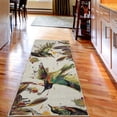 thumbnail image 2 of Hummingbird Decorative Rug, Art Lily Flowers Birds and Color Splashes in Watercolor Painting Style, Quality Carpet for Bedroom Dorm and Living Room, 6 Sizes, Pale Green, by Ambesonne, 2 of 2
