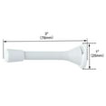 thumbnail image 3 of Protector de paredes y puertas de metal blanco Uxcell Flexible Spring Hardware 5 piezas, 3 of 7