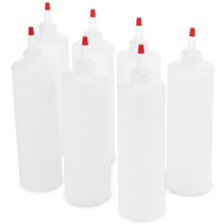

[Pack of 3] - Squeeze Bottles with Lids 7-pack