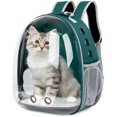 thumbnail image 1 of Pet Backpack Pet Portable Backpack Pet Travel Backpack Transparent Breathable Space Capsule, Green, 1 of 5