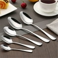 thumbnail image 2 of JoyMoreHome 8 Inch Stainless Steel Teaspoon, Tablespoon, Silverware Spoons for Home,Kitchen or Restaurant, Dishwasher Safe, 2 of 5