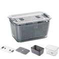 thumbnail image 4 of Contenedor Escurridor De Alimentos Frescos, Cesta De Almacenamiento De Frutas Y Verduras, Contenedor Organizador Para Refrigerador Noticed HA026893-02, 4 of 6