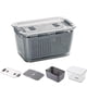 thumbnail image 4 of Contenedor Escurridor De Alimentos Frescos, Cesta De Almacenamiento De Frutas Y Verduras, Contenedor Organizador Para Refrigerador Scienceny HA026893-02, 4 of 6