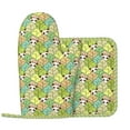 thumbnail image 2 of Honeii Cartoon Panda And Leaf patten Oven Mitts and Pot Holders Sets, Baker Oven Mitts, Mittens for Kitchen Decor, Baking Lover over Gloves Gifts, 2 of 7