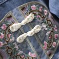 thumbnail image 6 of Sentuca Denim Jackets for Girls Size 7Y Button Down Embroidery Jean Jackets Coat with Pockets Long Sleeve Fashion Solid Color Cute Kids Coats, 6 of 9