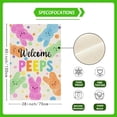 thumbnail image 5 of Welcome Easter Colorful Dots Cute Bunny Watercolor Rabbits Spring House Flag Large Burlap 28X40 Inch Double Sided Outside Yard Holiday Outdoor Farmhouse Decoration, 5 of 5