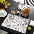 thumbnail image 4 of White Cow Milk Cow Pattern Summer Placemats Table Placemats Set Of 4-Linen Kitchen Washable Placemats Table Mats 11.8"x17.7" Non-Slip Heat Resistant, 4 of 6