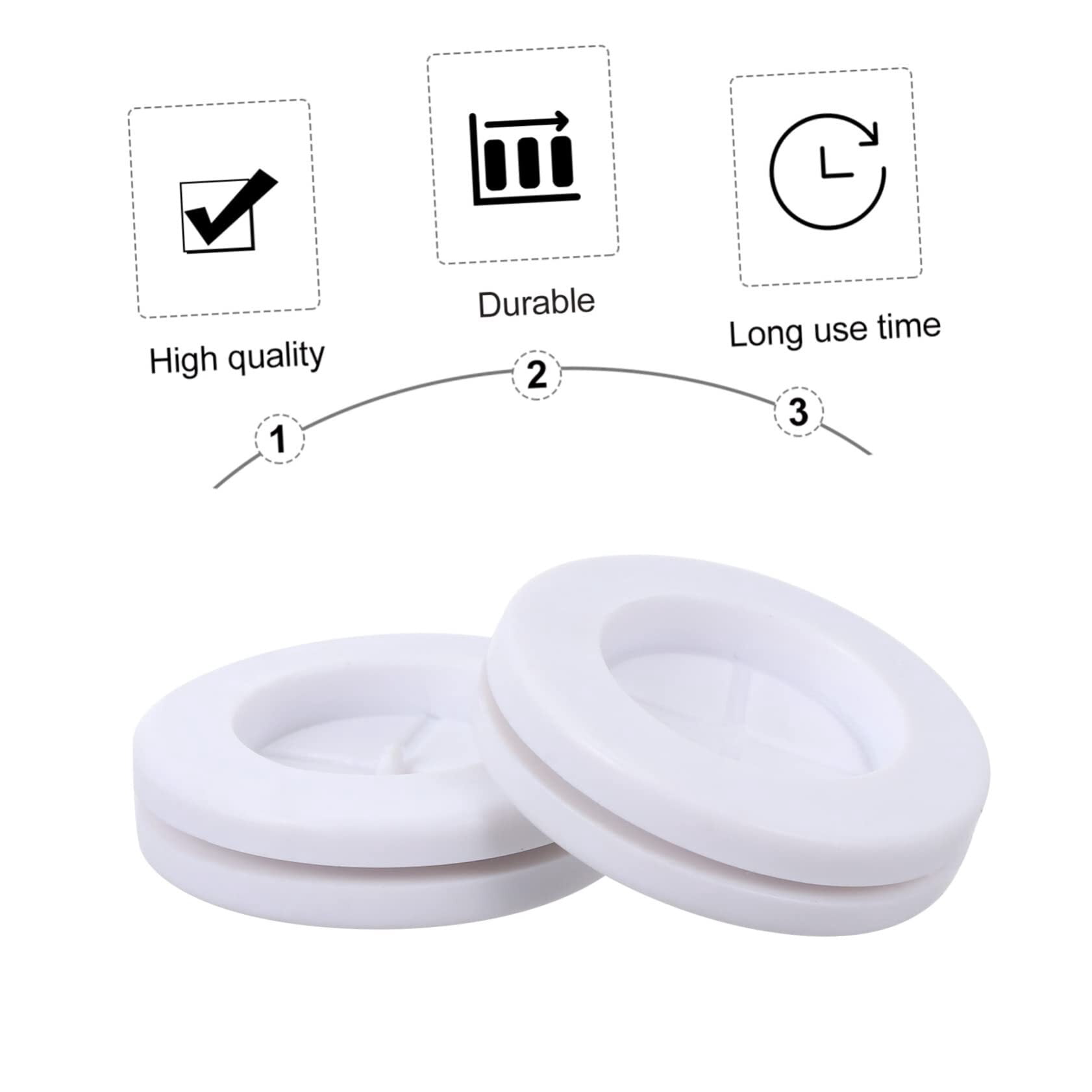 3sets Guard Coil Wire Gasket Firewall Wire Protection Grommets Round Wire Grommet Cable Protector Y Cable Wire Grommet Gasket Protectors Cable Ring White Synthetic 4pcs*3