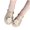 Gold, variant on Girls Crystal Jelly Sandals Closed Toe Hollow Out Breathable Summer Beach Shoes with Non-Slip Sole for Casual Wear, Size Little Kid