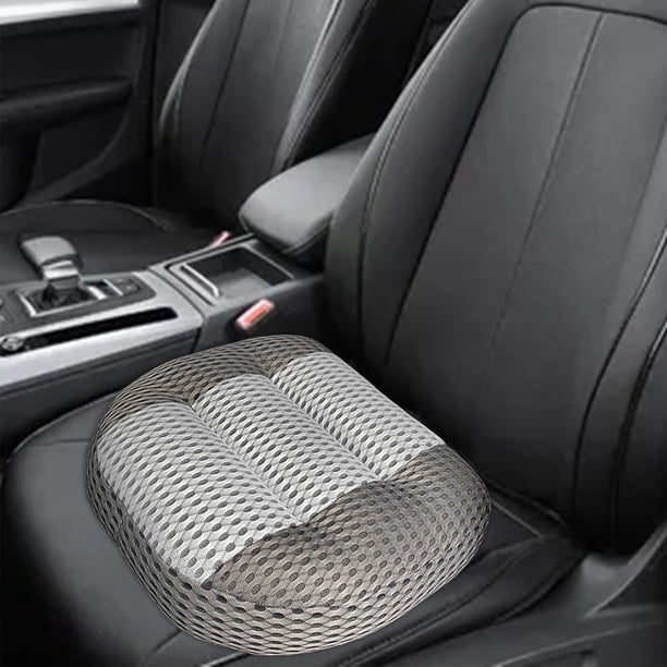 Cojín para asiento r de coche, antideslizante, aumenta de visión, aumenta la altura Gris blanco Cola Cojín de asiento elevador de coche