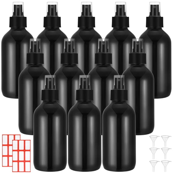 Botellas de aerosol Norme, 12 unidades, vidrio de 240 ml con embudos y etiquetas