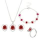 thumbnail image 1 of Fiudx Conjunto de Joyas de Amor, Elegante Collar y Pulsera de Cristal, Pendientes Impresionantes para Mujer, Ligeros y Cómodos de Llevar, Perfectos para Regalar En San Valentín, Una Opción Romántica., 1 of 5