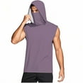 thumbnail image 6 of Men's UPF 50+ Sleeveless Hooded Shirt - Lightweight Fishing & Hiking Performance Top with Built-In Cooling Mask, Quick-Dry UV Protection, 6 of 8
