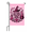 Soft Pink, variant on In October We Wear Pink Breast Cancer Awareness Halloween Garden Flag, 12 x 18 Inch Double-Sided Witch Polyester Yard Flag