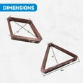 thumbnail image 3 of GSE Games & Sports Expert Deluxe Solid Wood 8-Ball Triangle & 9-Ball Diamond Billiard Pool Ball Racks for 2-1/4" Pool Balls - Mahogany, 3 of 8